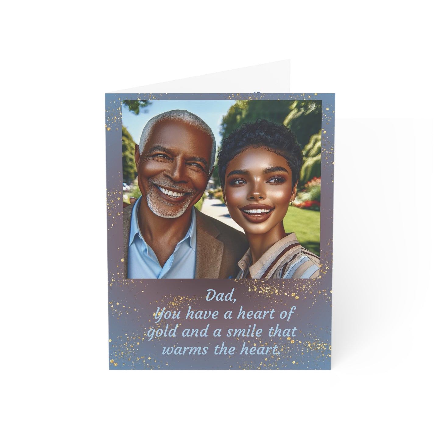 Heart of Gold Birthday Greeting Card