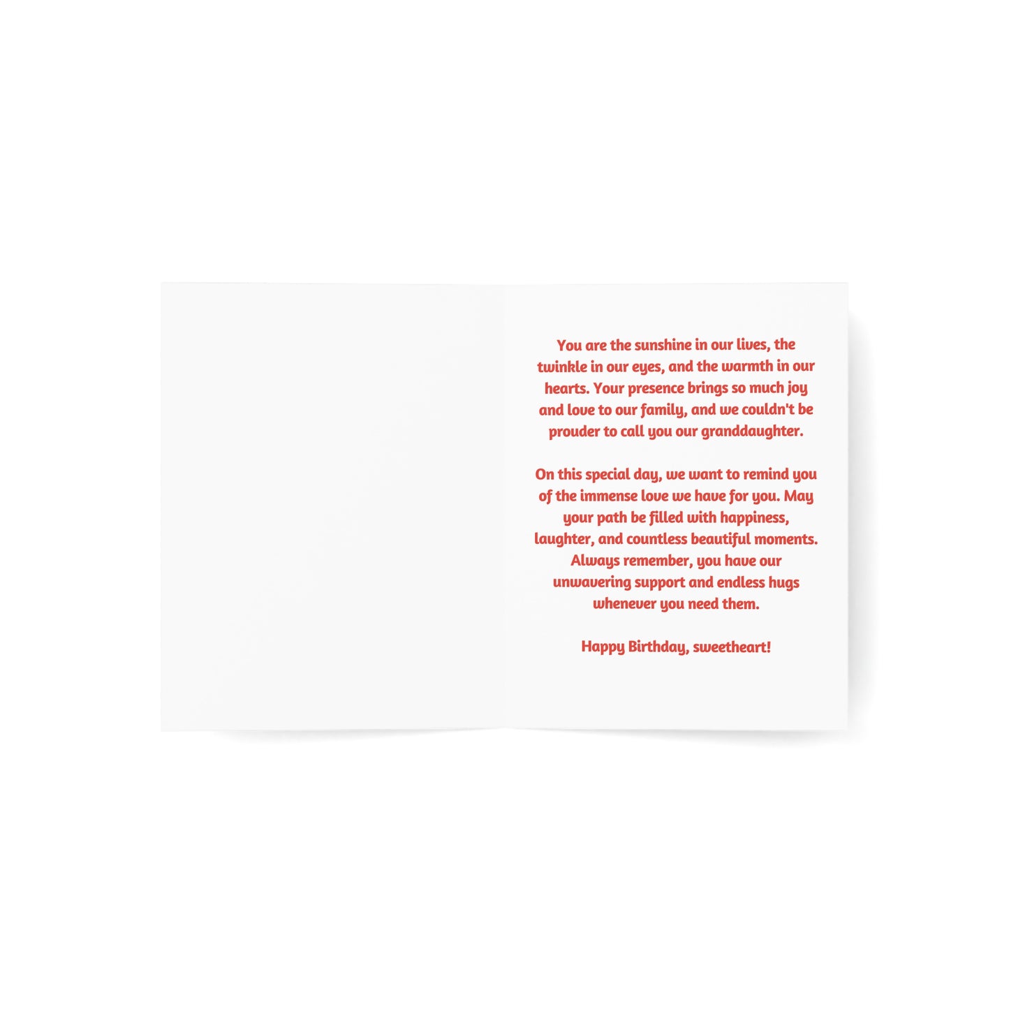 Birthday Wishes for Our Granddaughter