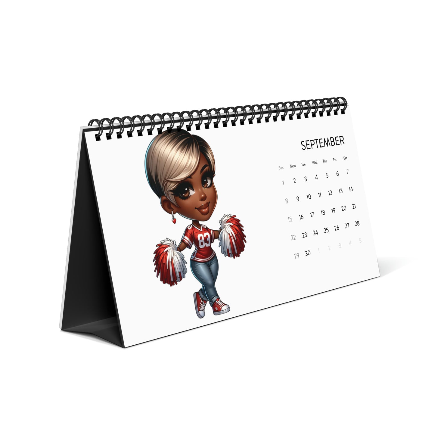 2024 Chibi Fashionista Desktop Calendar