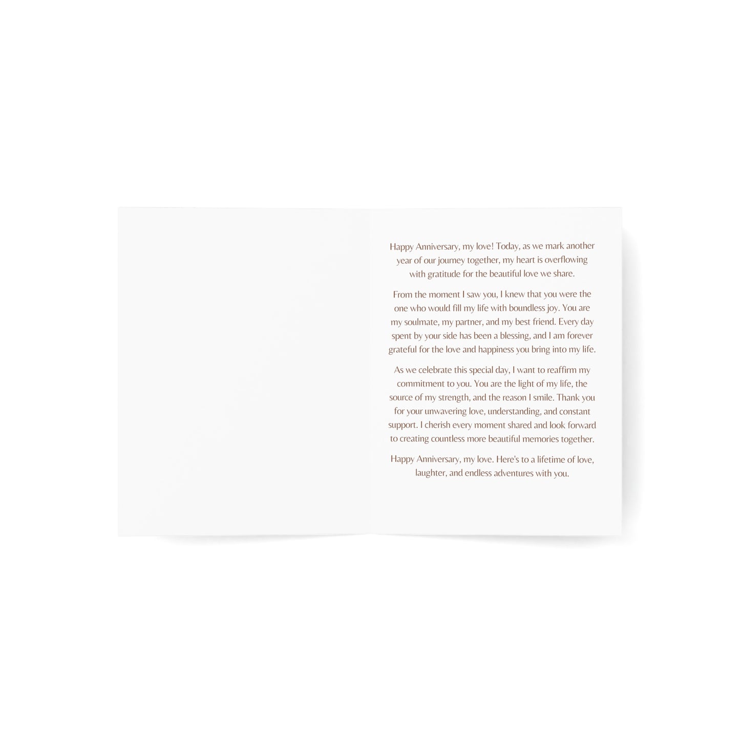 I Celebrate Our Love Today and Every Day