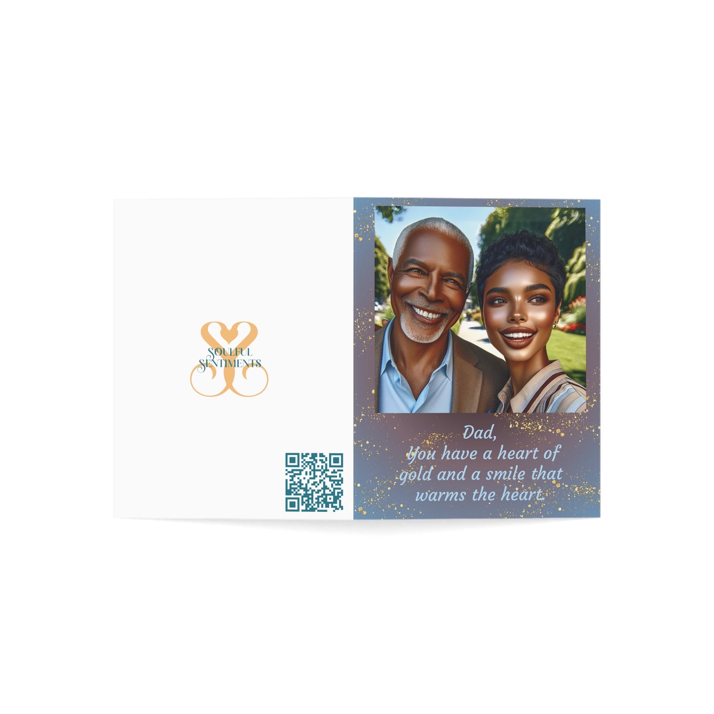 Heart of Gold Birthday Greeting Card