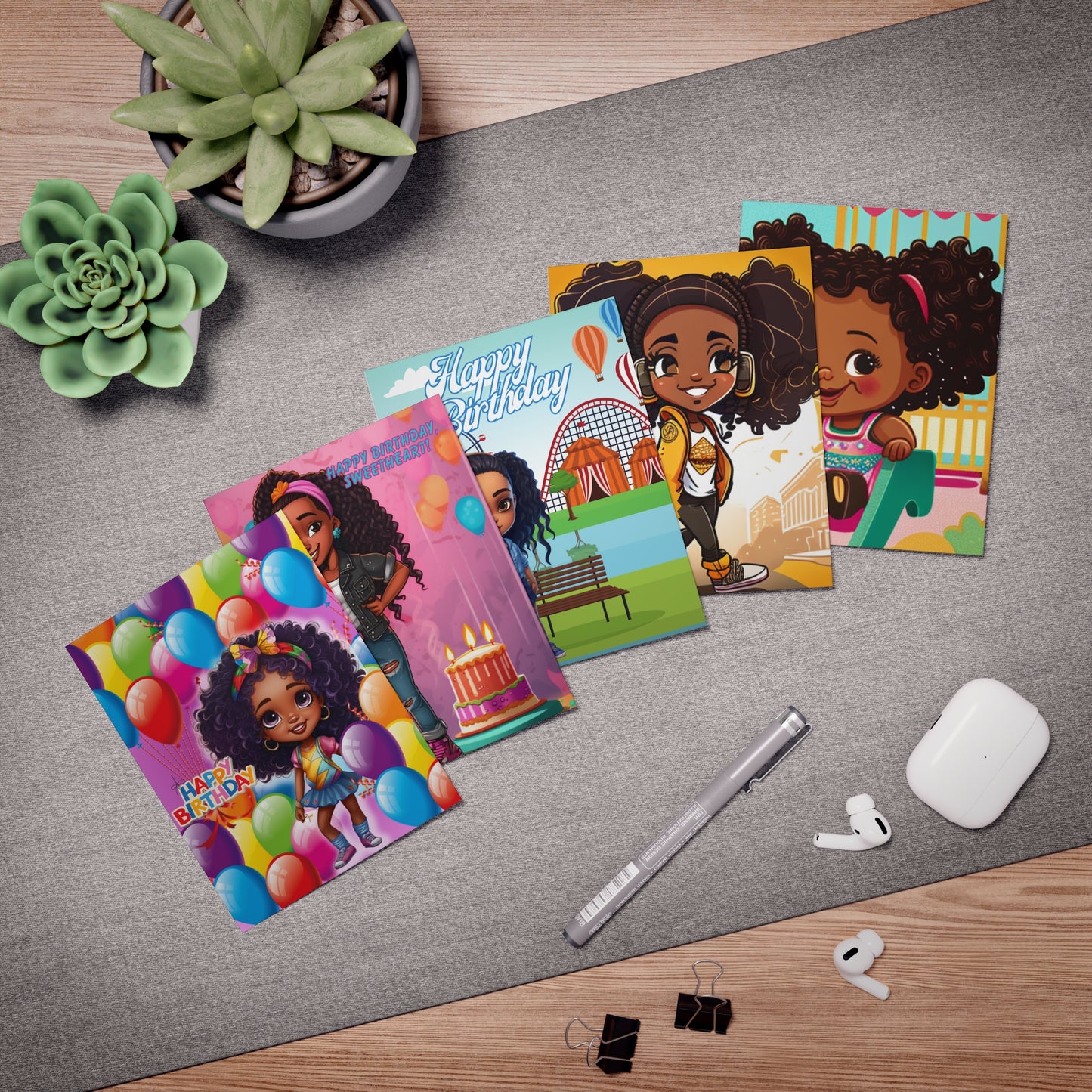 Gibson Girls' Birthday Greeting Card Bundle