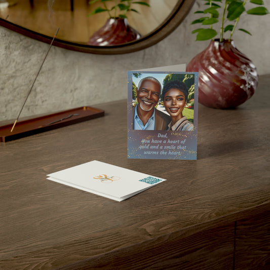 Heart of Gold Birthday Greeting Card