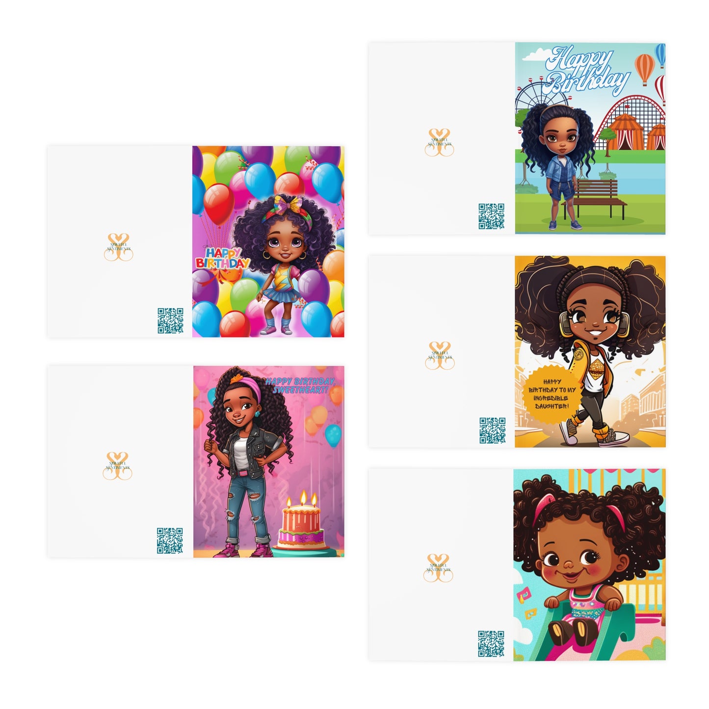 Gibson Girls' Birthday Greeting Card Bundle