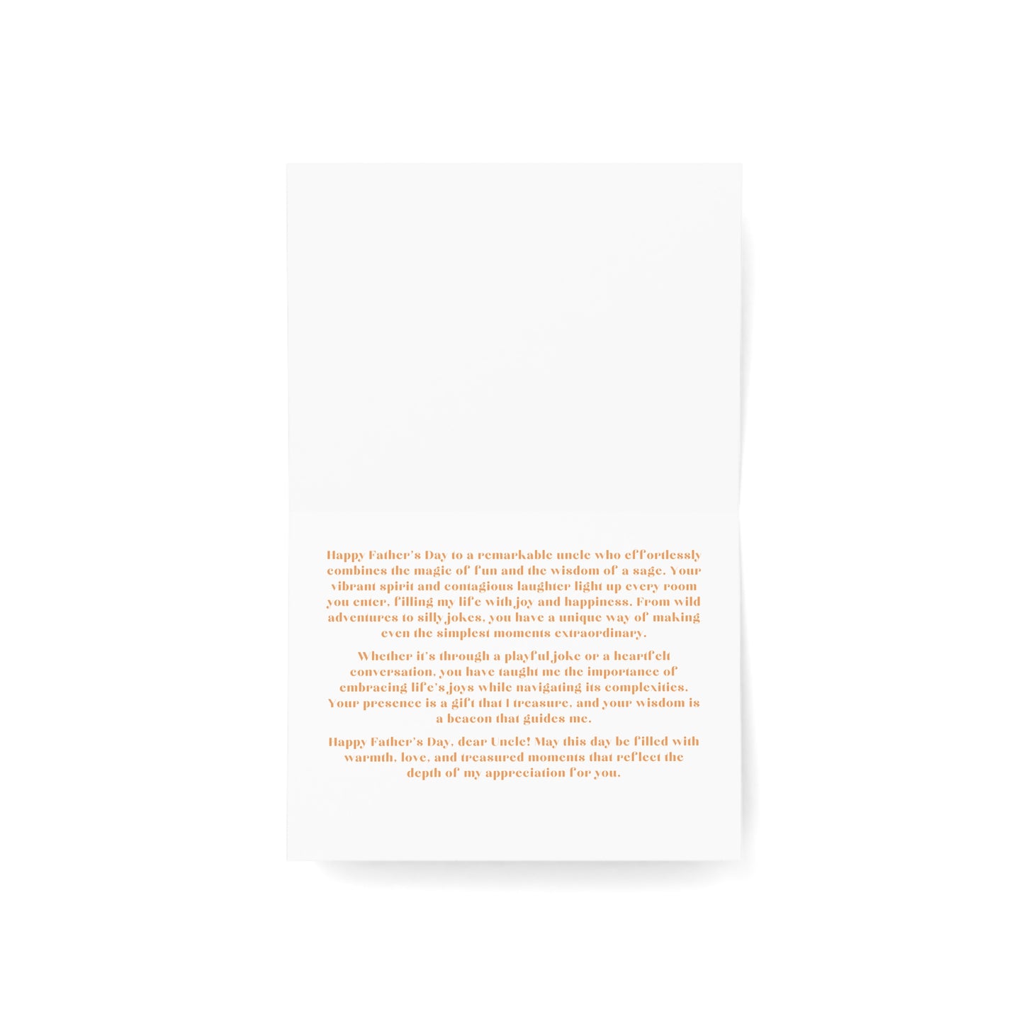 For An Uncle Who's Both Fun and Full of Wisdom