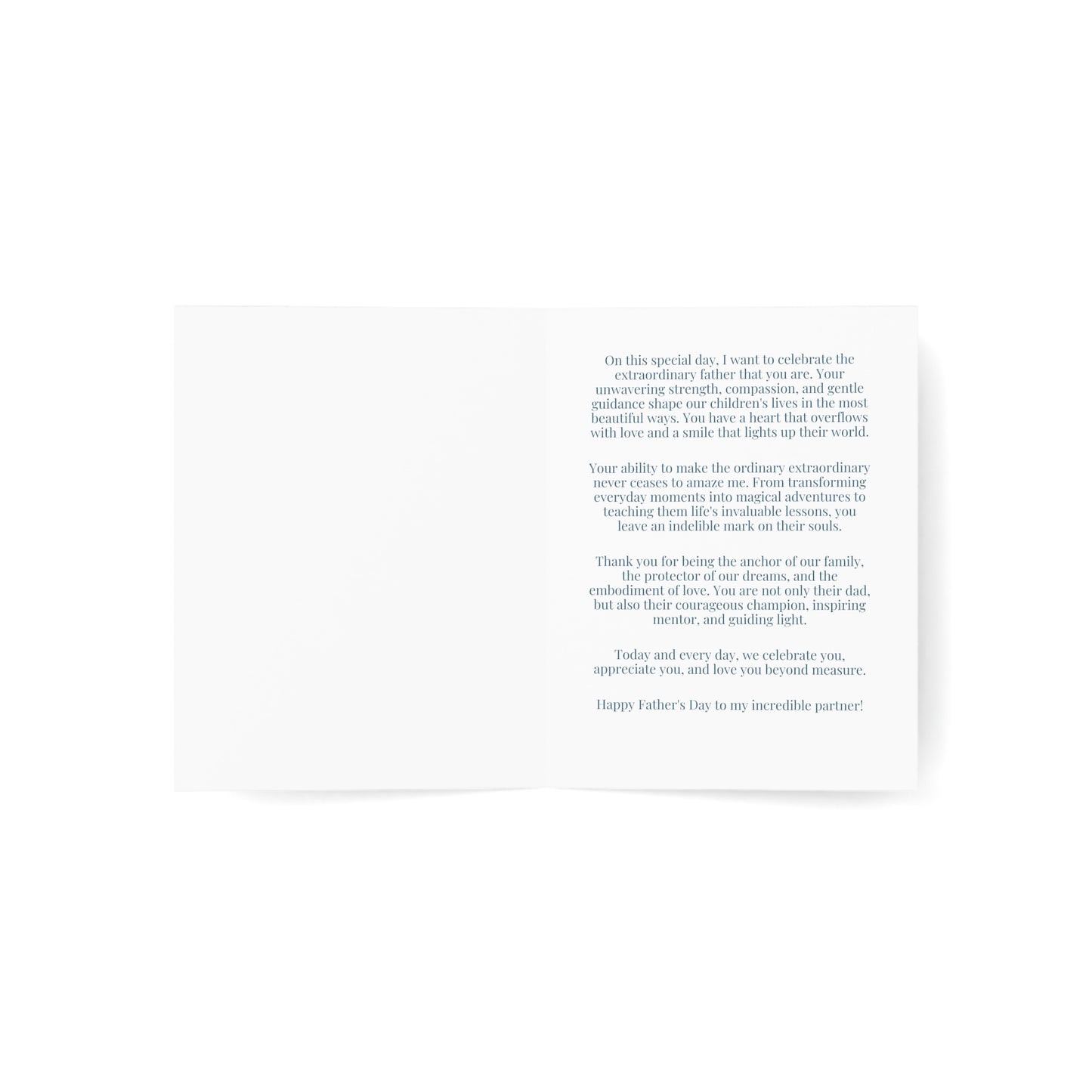 You're An Incredible Dad and Cherished Partner