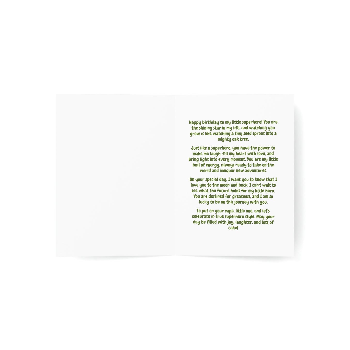 Happy Birthday My Little Superhero